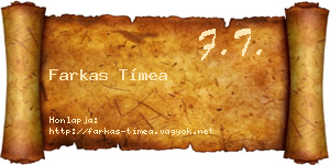 Farkas Tímea névjegykártya