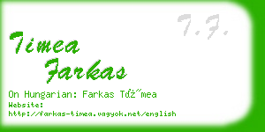 timea farkas business card